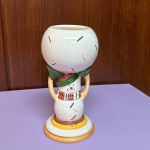 Heritage Pottery vintage Christmas snowman base